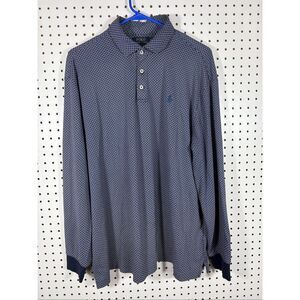Polo Ralph Lauren Mens dot print long sleeve polo shirt size XL